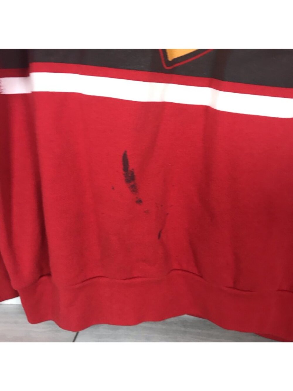 Vtg Magic Johnson Originals Chicago Blackhawks Sweatshirt XXL Red NHL Official - Picture 2 of 5